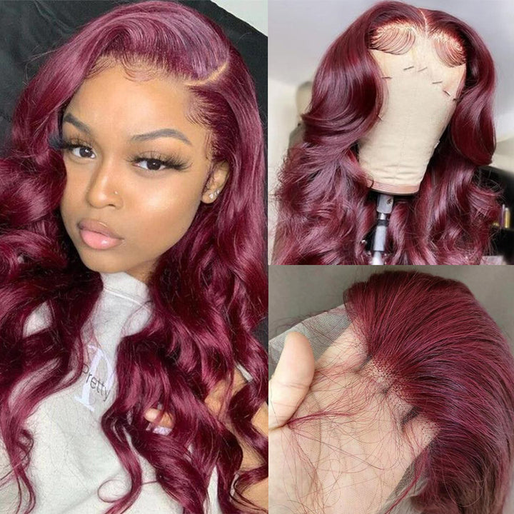 99JBurgundyWigBodyWave13x4LaceFrontWigsStraightColoredWigsBodyWaveHumanHairLaceFrontWigsWithBabyHairPrePluckedBestHumanHairWigs_1_720x